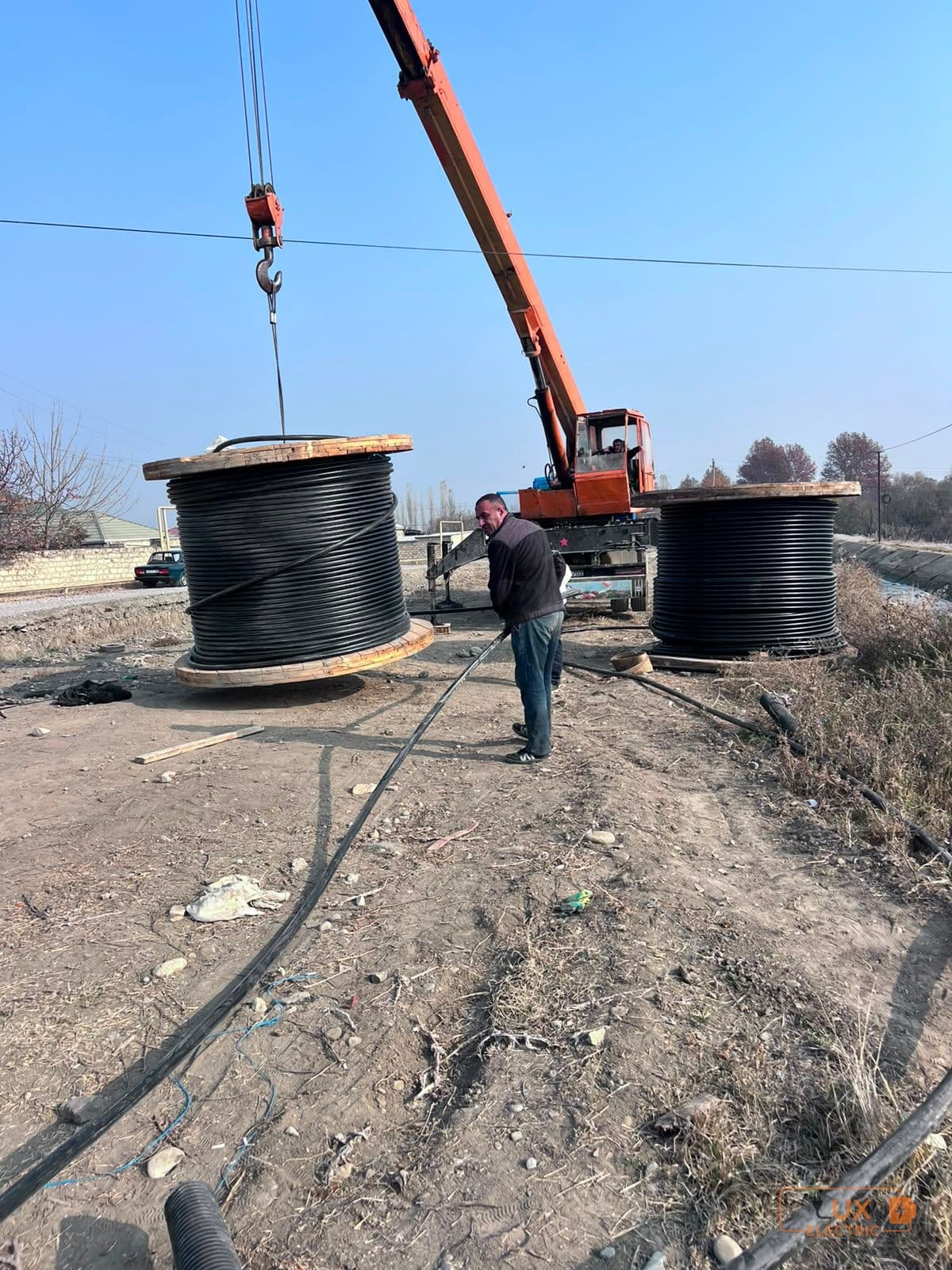 Yeraltı Yüksək Gərginlikli Kabel Xəttinin Çəkilişi
